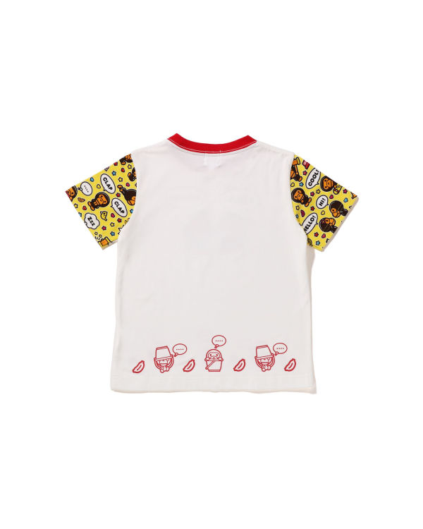 T Shirts Bape Milo Speech Balloon Milo Lisa Blanche Enfant | VDU-11018603