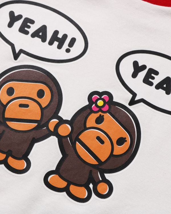 T Shirts Bape Milo Speech Balloon Milo Lisa Blanche Enfant | VDU-11018603