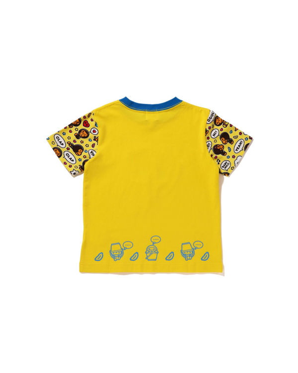 T Shirts Bape Milo Speech Balloon Milo Lisa Jaune Enfant | DTT-96386424