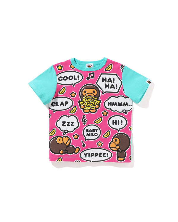 T Shirts Bape Big Milo Speech Balloon Menthe Enfant | MRU-00426742