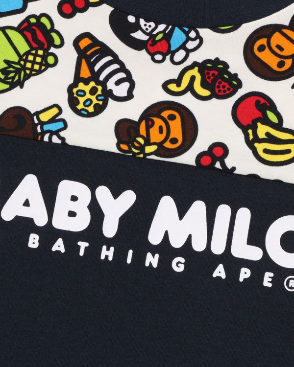 T Shirts Bape Milo Mixed Fruit Bleu Marine Bleu Enfant | YFO-61455239