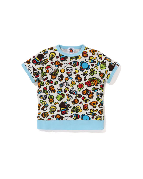 T Shirts Bape Milo Mixed Fruit Rib Blanche Enfant | BQB-14686874