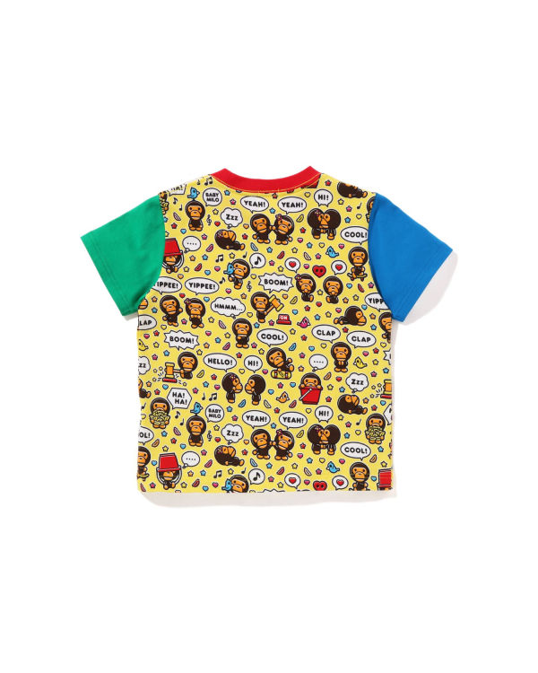 T Shirts Bape Milo Speech Balloon Jaune Enfant | PKU-69416043