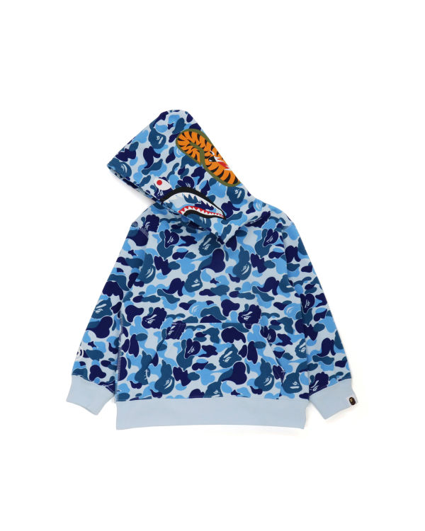 Sweat à Capuche Bape ABC Camo Shark Pullover Bleu Enfant | VIT-75559283