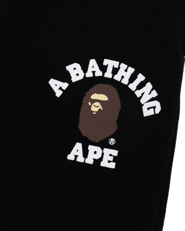 Jogging Bape College Print Quilting Noir Enfant | EJB-81885177