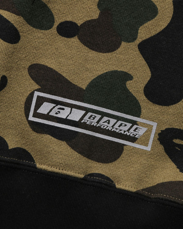 Sweat à Capuche Bape 1st Camo Racing Layered Pullover Vert Enfant | NYP-51330443