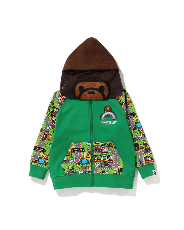 Sweat à Capuche Bape Milo Racing Milo Face Paon Vert Enfant | GBT-34240009