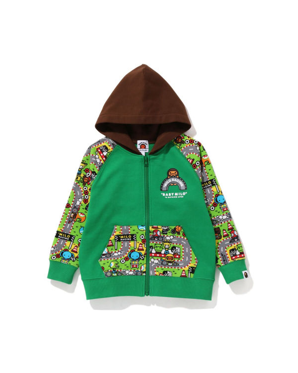 Sweat à Capuche Bape Milo Racing Milo Face Paon Vert Enfant | GBT-34240009