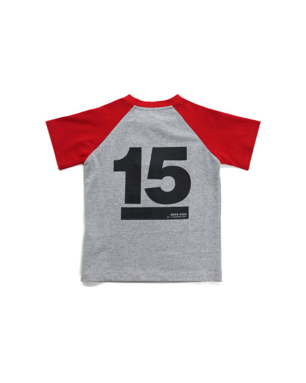 T Shirts Bape BK15th Anniversary Ape Head Grise Enfant | XVR-67704408