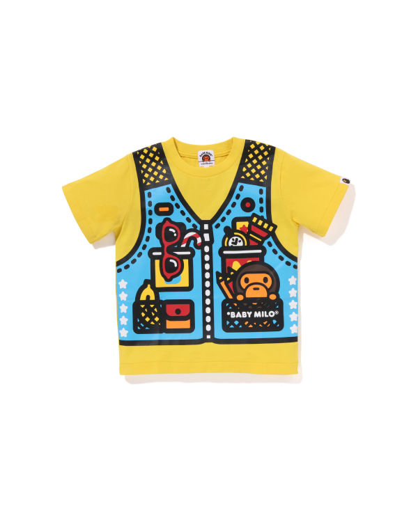 T Shirts Bape Milo Fishing Print Jaune Enfant | KLG-31407280