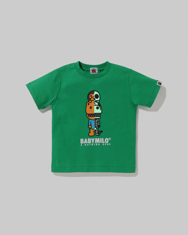 T Shirts Bape Glow In The Dark Rex Bone Vert Enfant | SDT-02334300