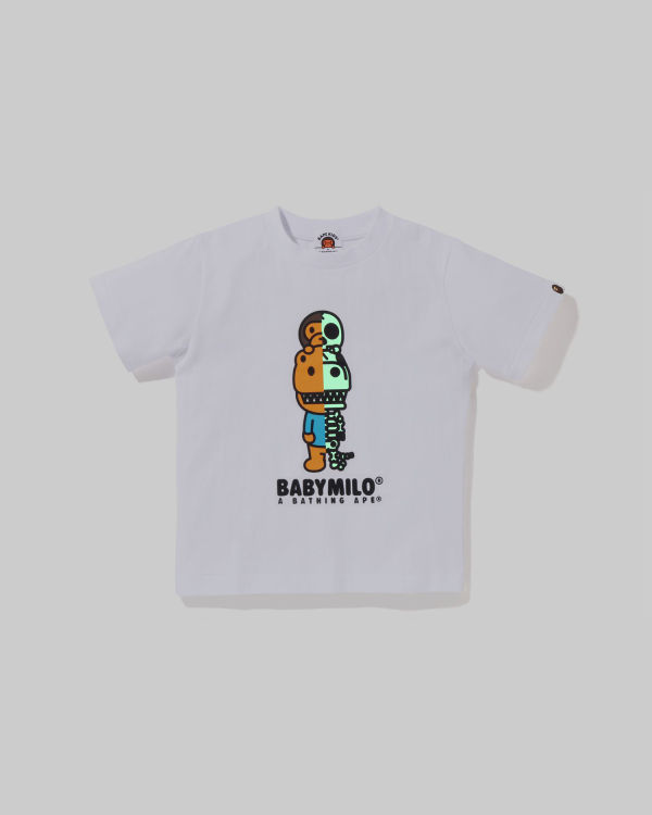 T Shirts Bape Glow In The Dark Rex Bone Blanche Enfant | LMA-81570093