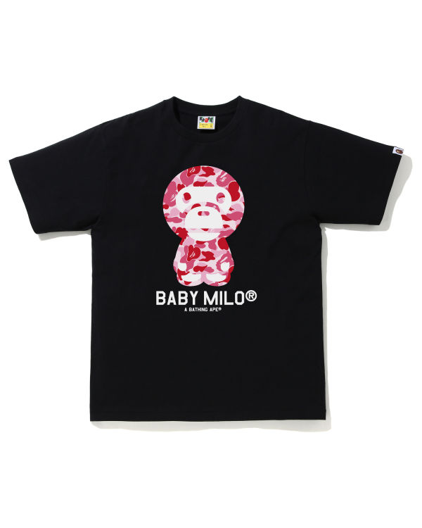 T Shirts Bape ABC Camo Milo Rose Homme | WRR-54877510