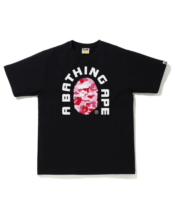 T Shirts Bape ABC Camo College 2020 Rose Homme | THS-82175419