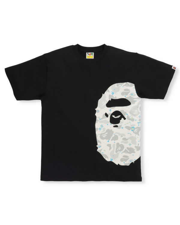 T Shirts Bape Space Camo Side Big Ape Head Noir Homme | IAN-81795434