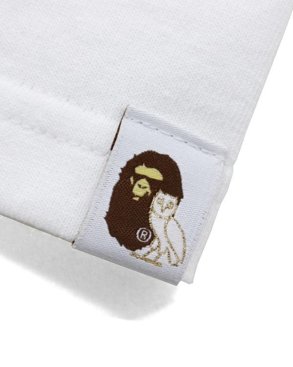 T Shirts Bape X OVO Woodland Camo Ape Head Blanche Homme | LMR-17003711