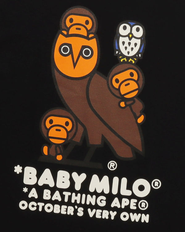 T Shirts Bape X OVO Milo Noir Homme | ZDI-75327066