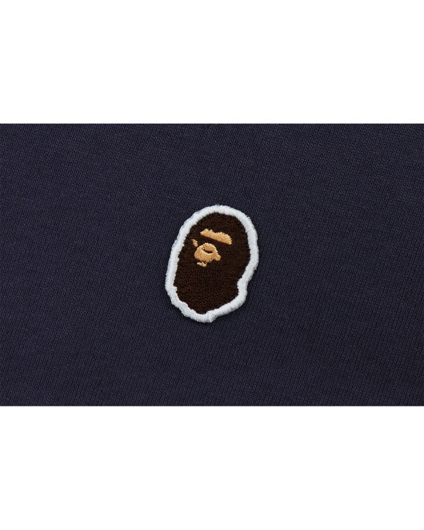 T Shirts Bape Ape Head One Point Relaxed Fit L/S Violette Homme | PVM-83014713