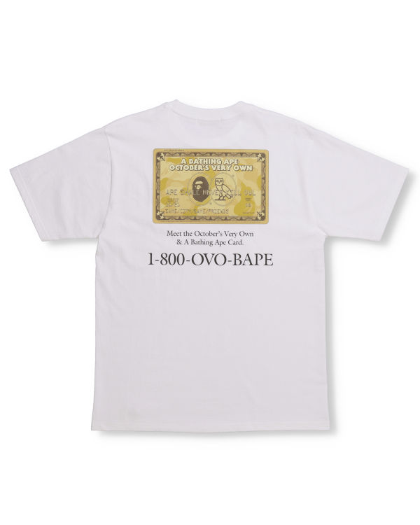 T Shirts Bape X OVO Card Blanche Homme | RAO-80286177