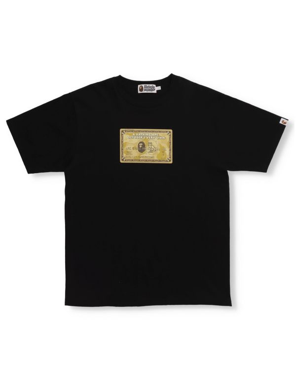 T Shirts Bape X OVO Card Noir Homme | LMM-80940431