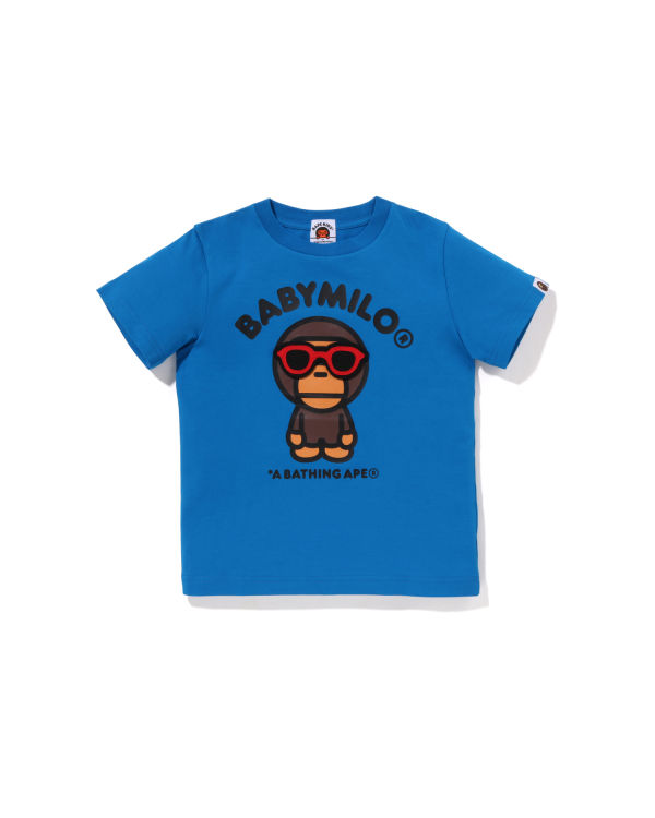 T Shirts Bape Milo Sunglass Patched Bleu Royal Bleu Enfant | VLA-11457384