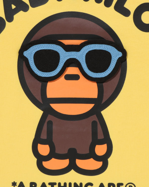 T Shirts Bape Milo Sunglass Patched Jaune Enfant | SKT-02635815