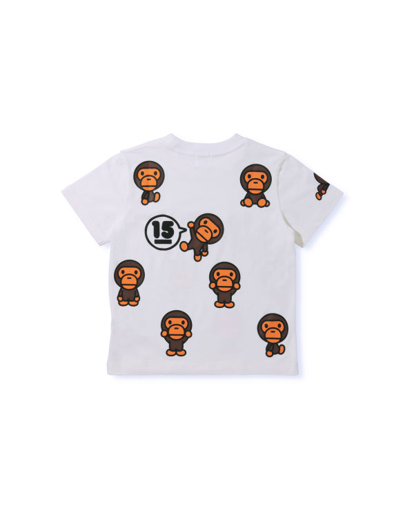 T Shirts Bape BK15th Anniversary All Milo Blanche Enfant | OIY-79607046