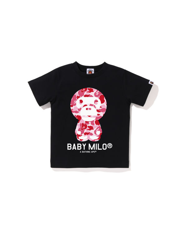 T Shirts Bape ABC Camo Milo Noir Enfant | ZQO-19060350