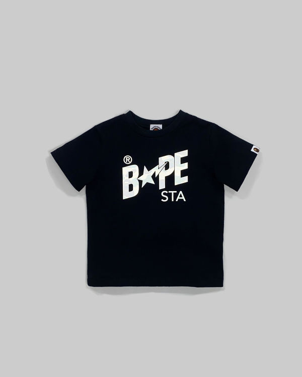 T Shirts Bape Reflector 1st Camo Sta Logo Noir Enfant | HFT-98291645