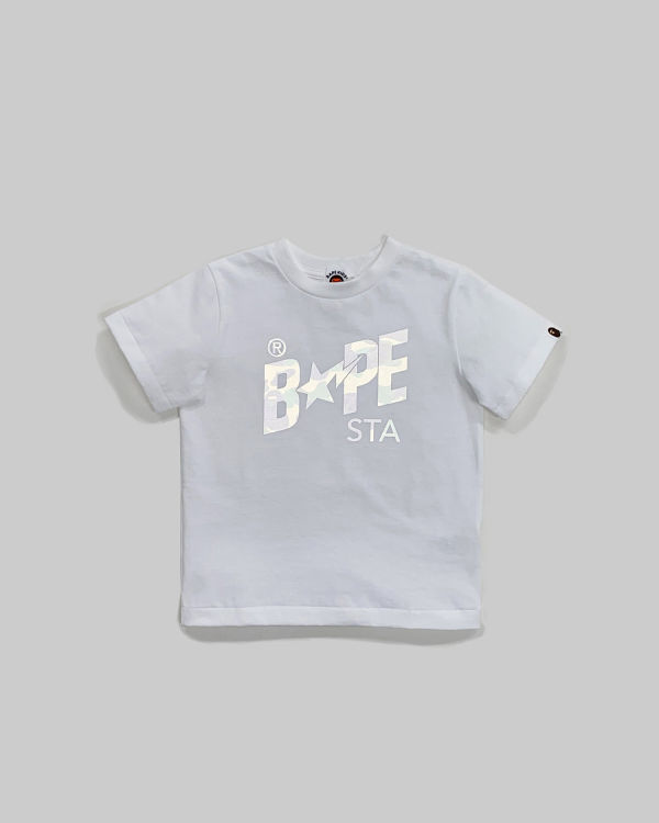 T Shirts Bape Reflector 1st Camo Sta Logo Blanche Enfant | GVQ-19559562