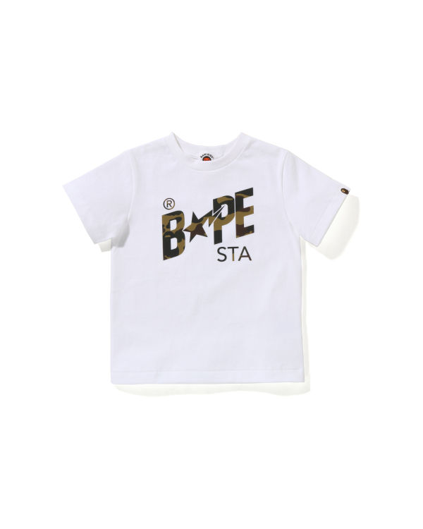 T Shirts Bape Reflector 1st Camo Sta Logo Blanche Enfant | EDV-50974962