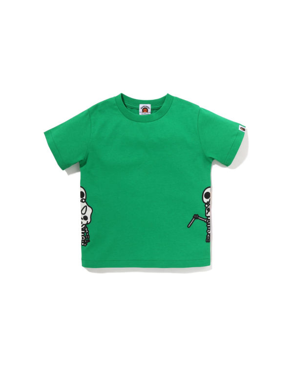 T Shirts Bape Glow In The Dark Bone Dinosaur Vert Clair Enfant | PIG-05574627