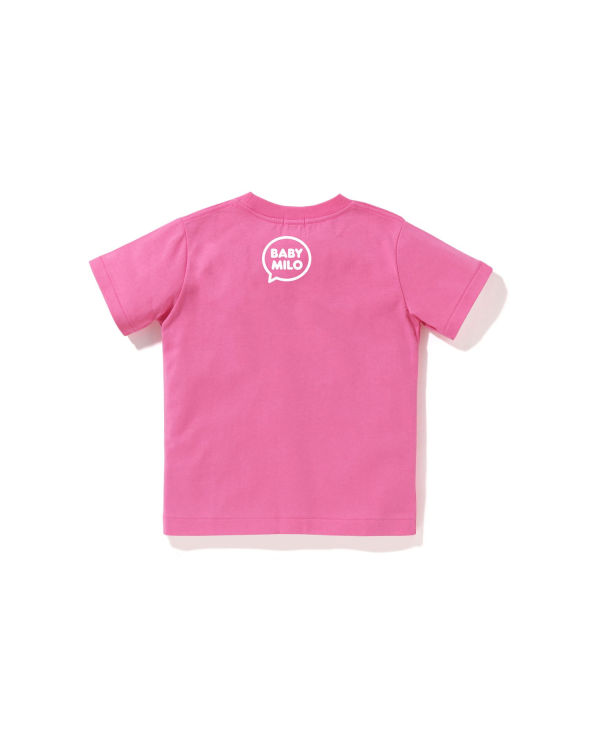 T Shirts Bape Milo Speech Balloon #1 Rose Enfant | HOX-31651298