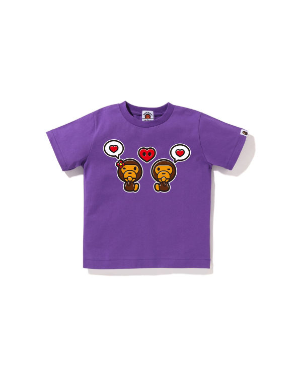 T Shirts Bape Milo Speech Balloon #1 Violette Enfant | YZL-97753521