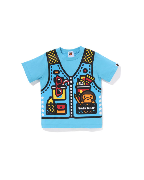 T Shirts Bape Milo Fishing Print Bleu Clair Enfant | XWL-95663692