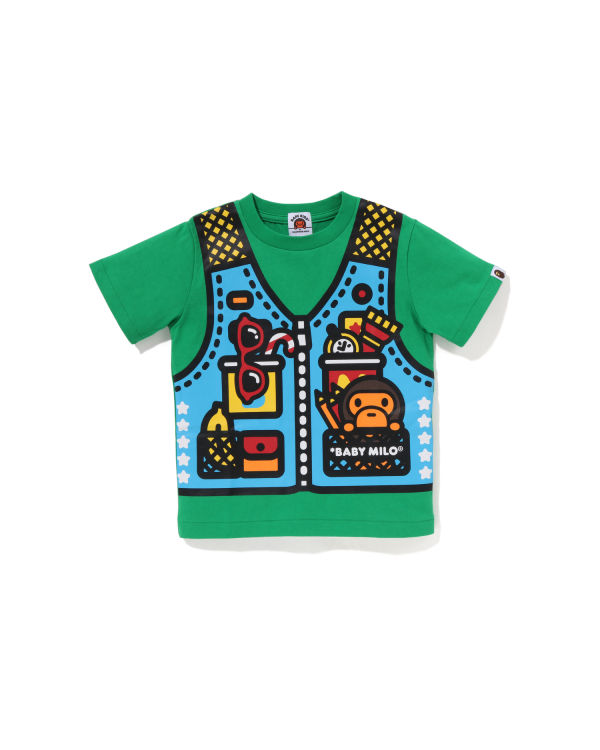 T Shirts Bape Milo Fishing Print Turquoise Enfant | ZQU-15666899