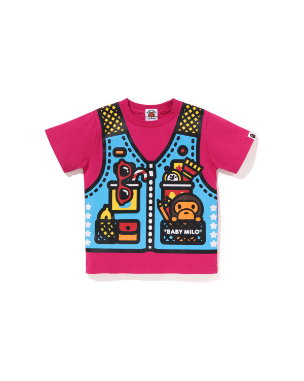 T Shirts Bape Milo Fishing Print Rose Enfant | FSK-84106175