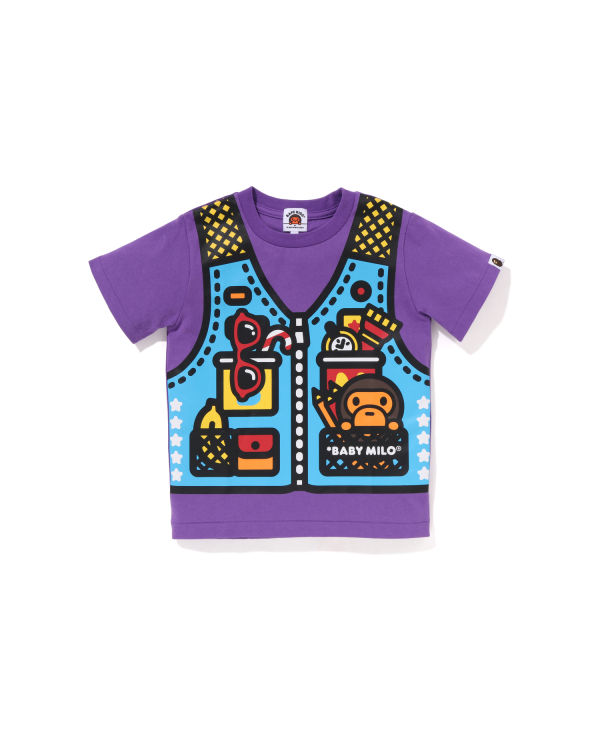 T Shirts Bape Milo Fishing Print Violette Enfant | BGX-32957024