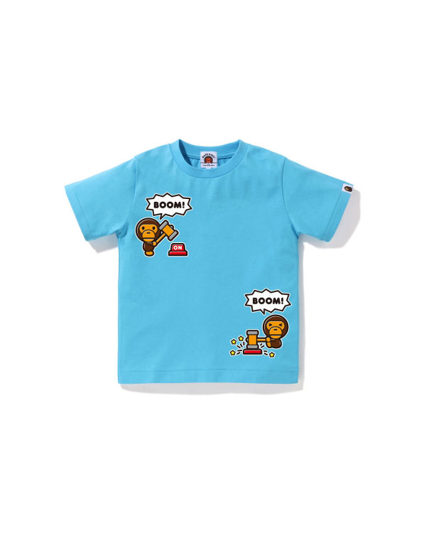 T Shirts Bape Milo Speech Balloon #4 Bleu Enfant | BRC-54727901