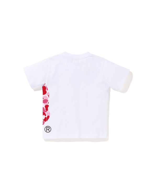 T Shirts Bape ABC Camo Side Big Ape Head Blanche Enfant | VZR-91952491