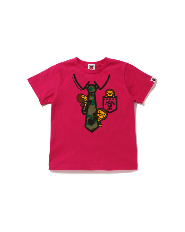 T Shirts Bape 1st Camo Milo Neck Print Rose Enfant | DPG-45064127