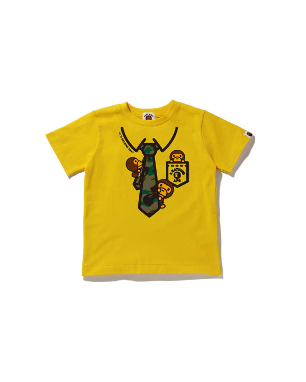 T Shirts Bape 1st Camo Milo Neck Print Jaune Enfant | SHP-07313219