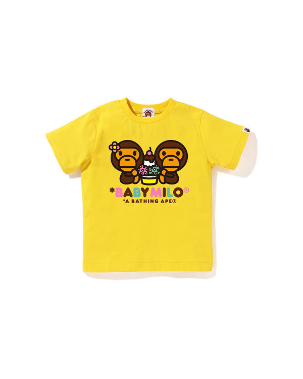 T Shirts Bape Milo Mixed Fruit Milo & Lisa Jaune Enfant | LZM-65852039