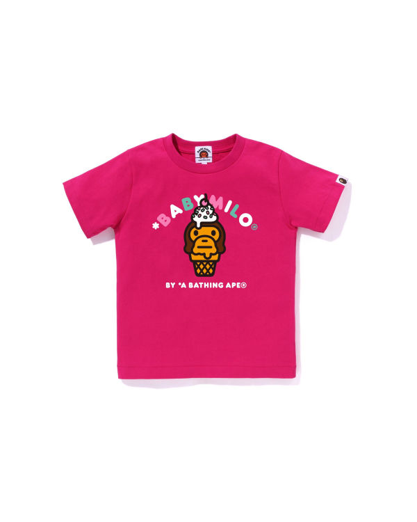 T Shirts Bape Milo ice cream Rose Enfant | YVP-24461462