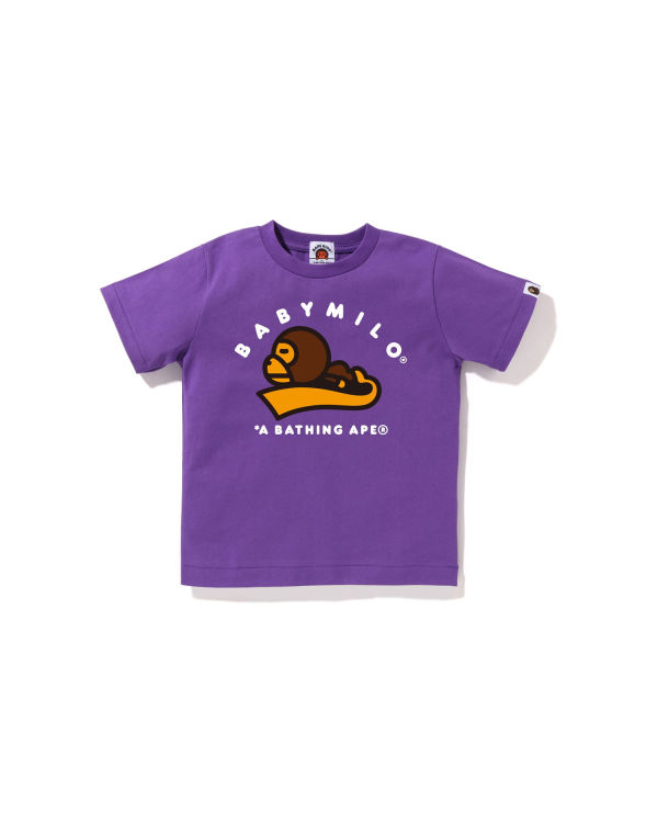 T Shirts Bape Milo Sleep Violette Enfant | IRJ-33621930