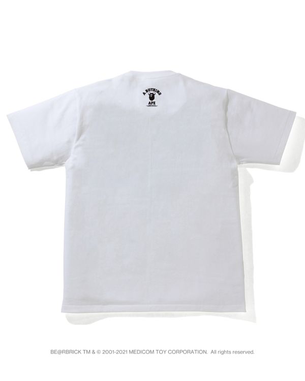 T Shirts Bape X Medicom Toy Camo BE@R Busy Works Blanche Homme | JZE-20067478