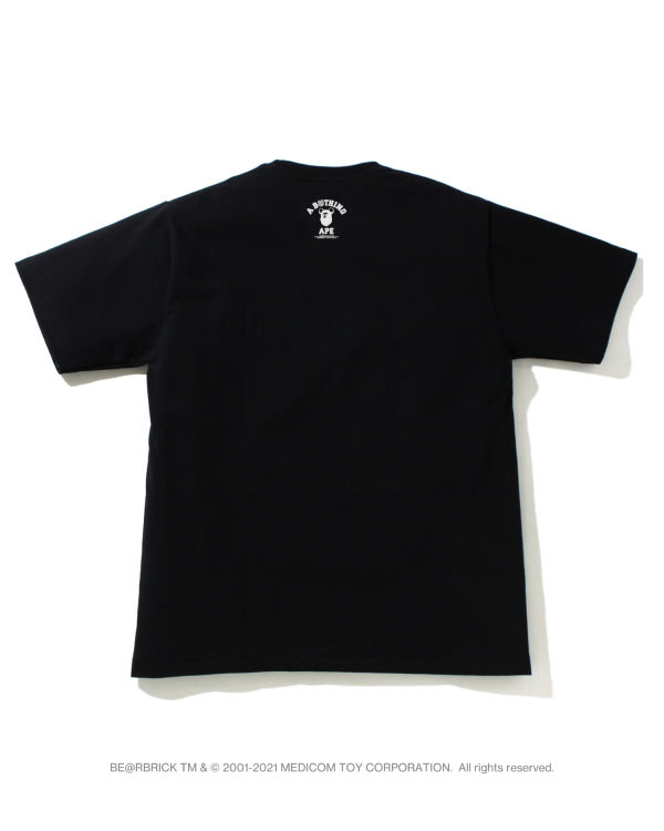 T Shirts Bape X Medicom Toy Camo BE@R College Noir Homme | IEN-53296530