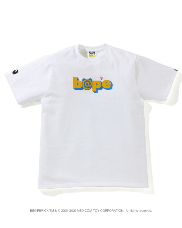 T Shirts Bape X Medicom Toy Camo BE@R Blanche Homme | TDK-98650004