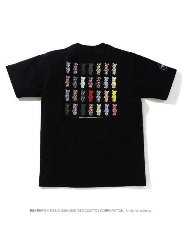 T Shirts Bape X Medicom Toy Camo BE@R Noir Homme | KYG-26244563