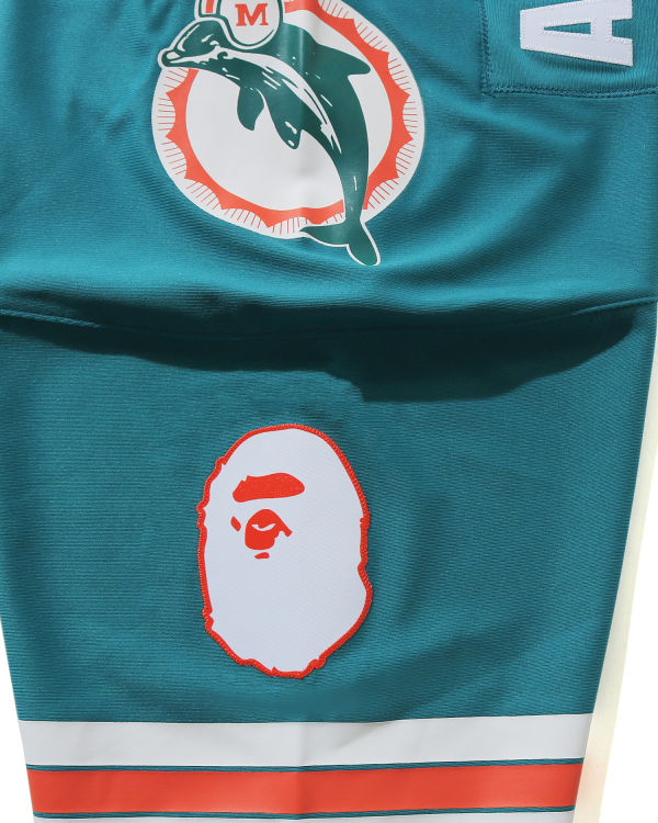 T Shirts Bape X M&N NFL Miami Dolphins Legacy Jersey Menthe Homme | SKZ-22793047